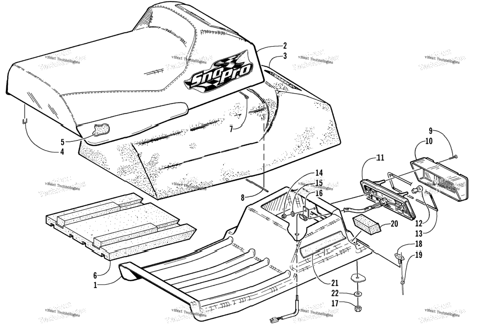 Seat And Taillight Assembly