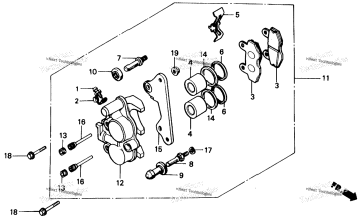 Front Brake Caliper
