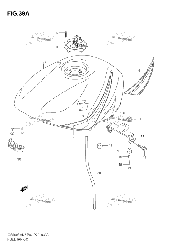 Fuel Tank (Model K8)