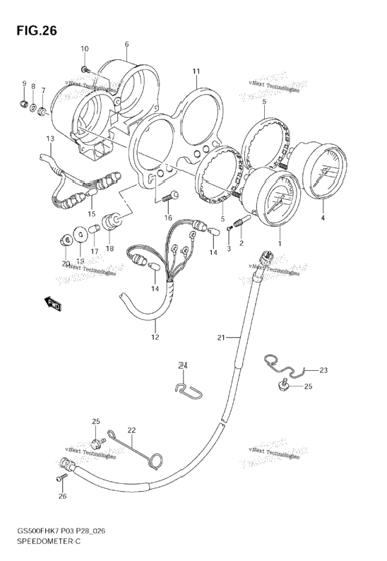 Speedometer - Tachometer (Gs500h E28, E95)