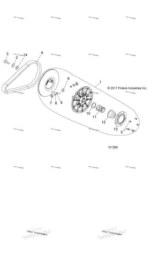 Drive Train, Secondary Clutch