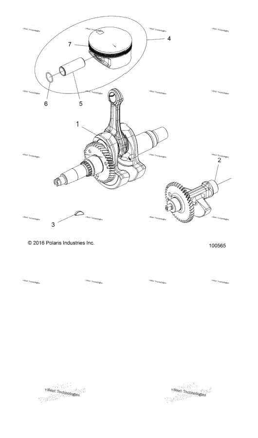 Engine, Crankshaft, Piston & Balance Shaft