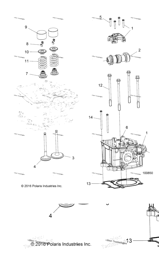 Engine, Cylinder Head, Cam & Valves
