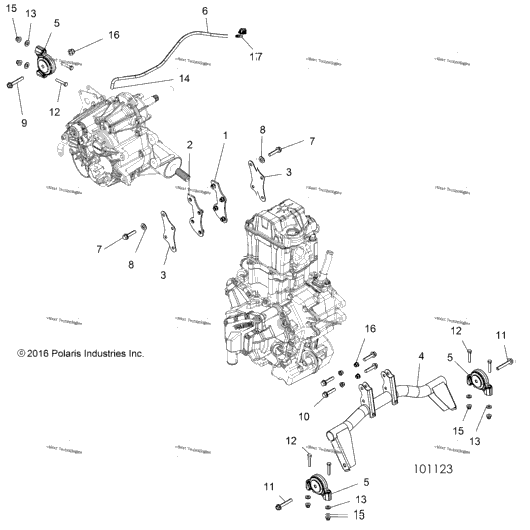 Engine, Transmission Mounting & Long Block