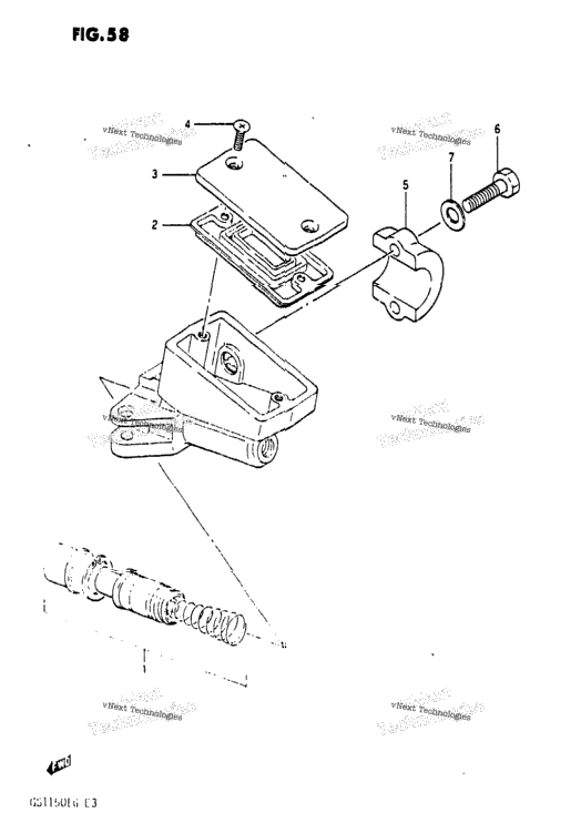 Front Master Cylinder (Gs1150es3/Ese/Esf)