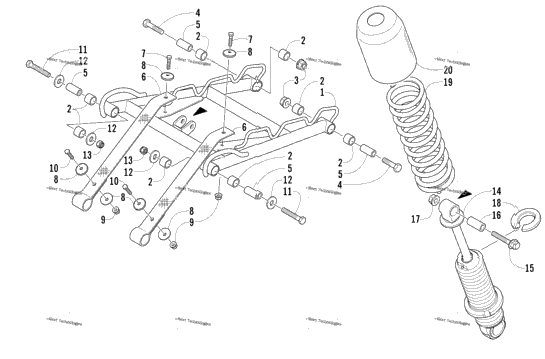 Rear Suspension Front Arm Assembly