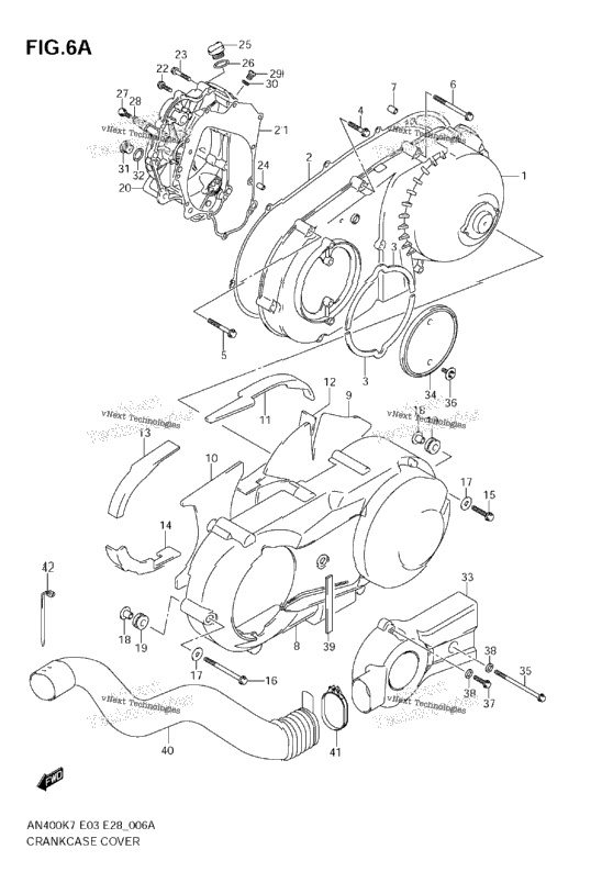 Crankcase Cover (Model K9)