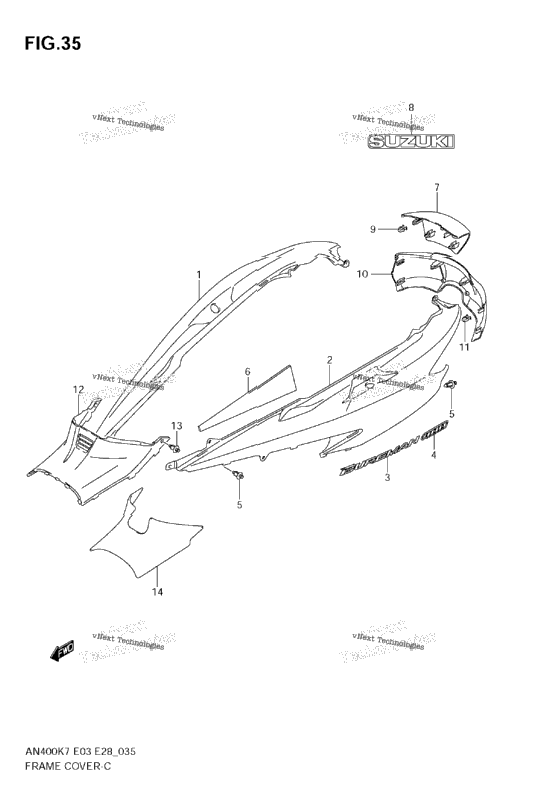 Frame Cover (Model K7/K8)
