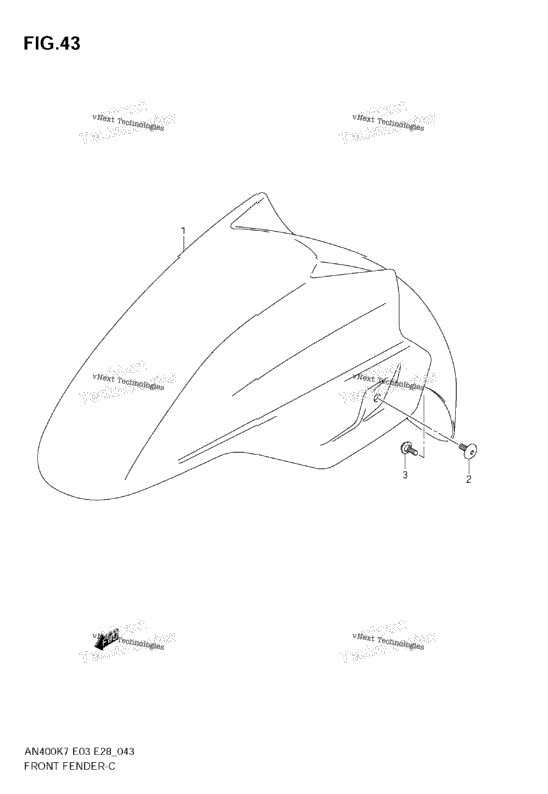Front Fender (Model K7/K8)