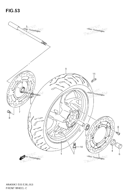 Front Wheel (An400k7/K8/K9)