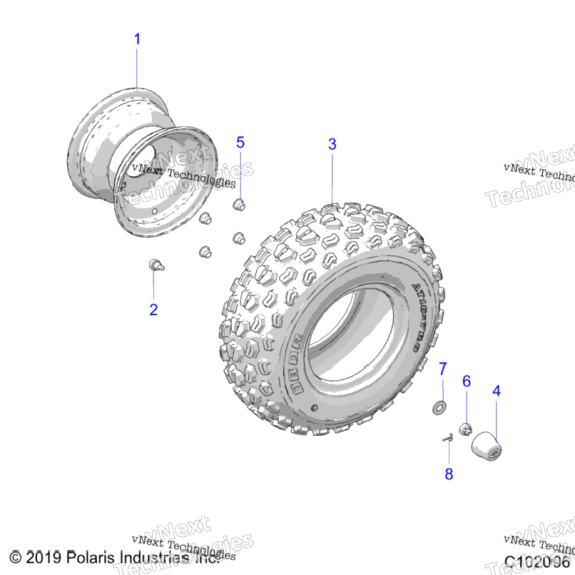 Wheels, Front A23hbbo7b3/B7