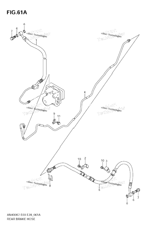 Rear Brake Hose(An400ak9)