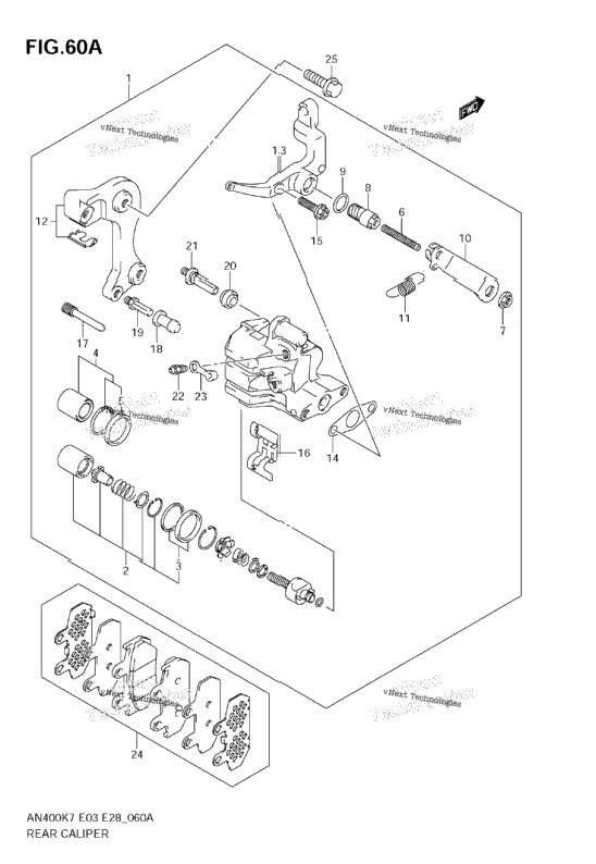 Rear Caliper(An400ak9)