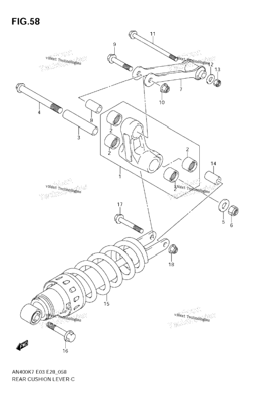 Rear Cushion Lever