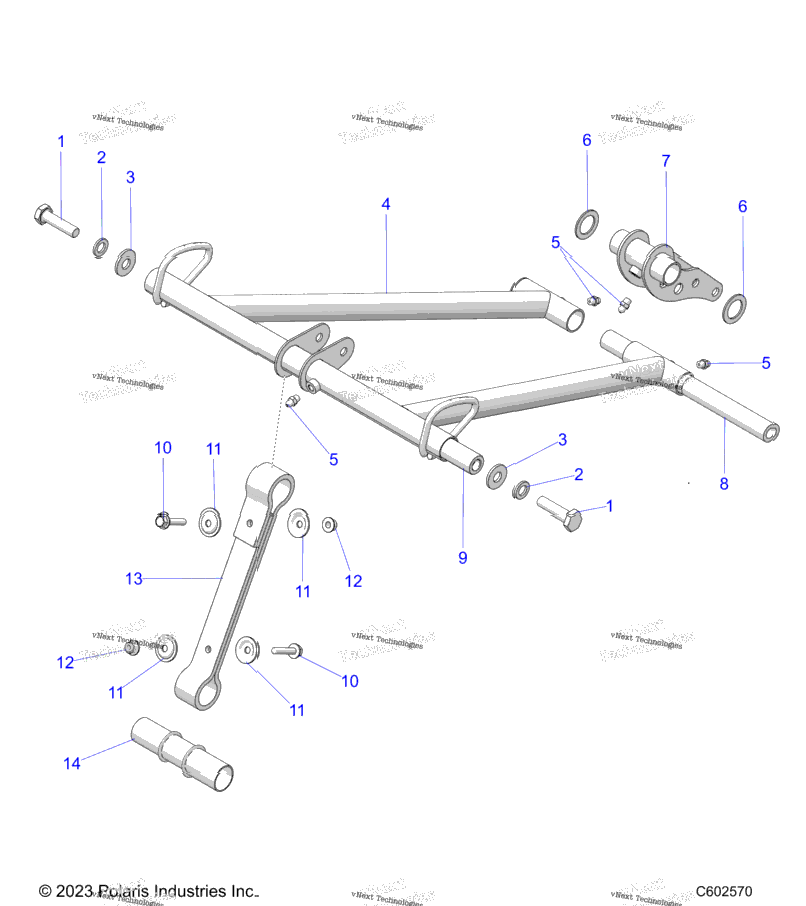 Suspension, Torque Arm, Front