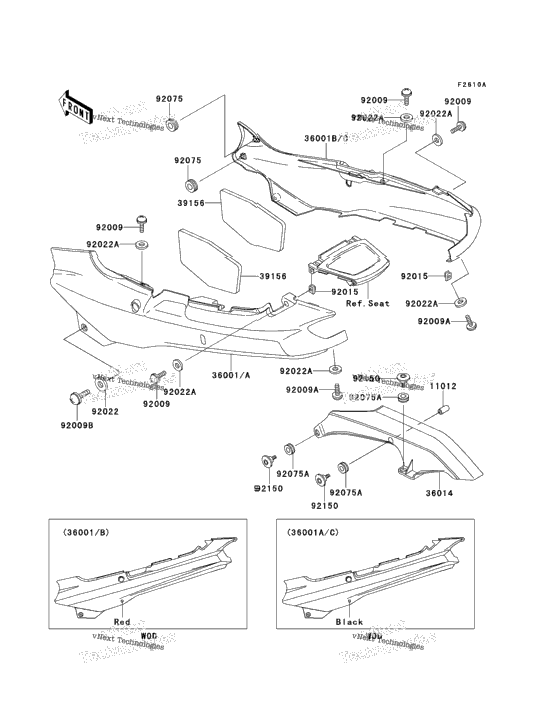 Side Covers/Chain Cover (Zx1100-E2/E3)