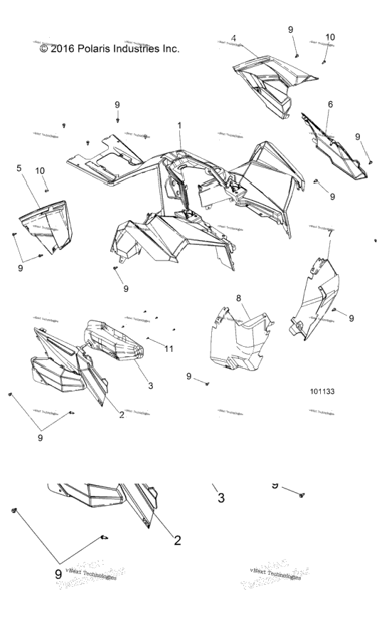 Body, Front Cab & Side Panels