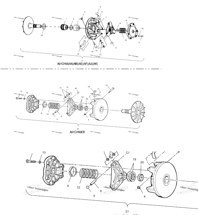 Drive Clutch A01ch50aa