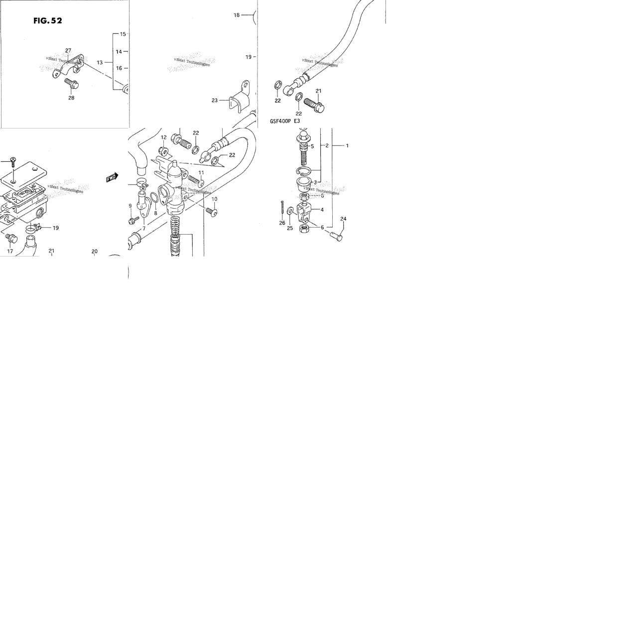 Rear Master Cylinder (Model M/N)