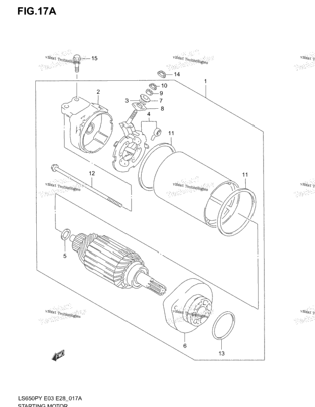 Starting Motor (See Note)