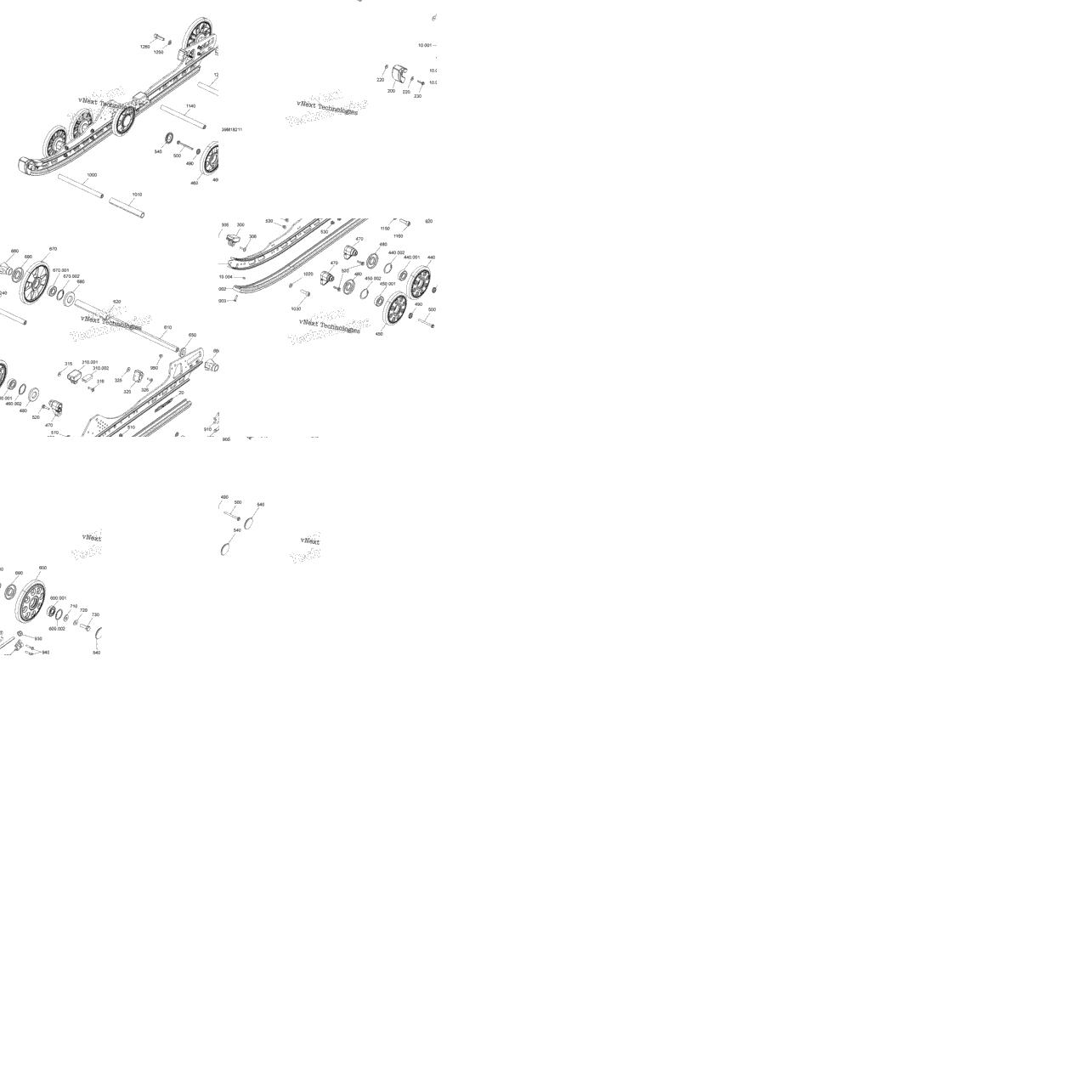 Rear Suspension Renegade - 850 E-Tec - Package X Rm - Inferior