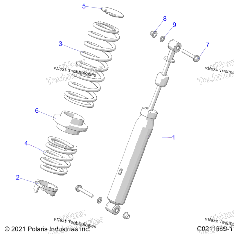 Suspension, Shock, Rear