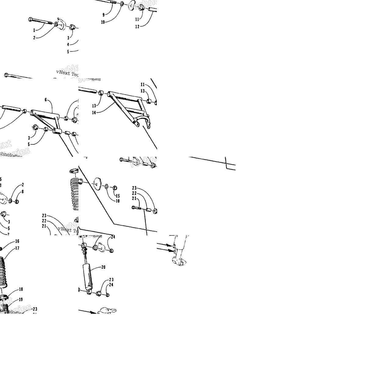 Front Arms And Shock Absorber Assembly