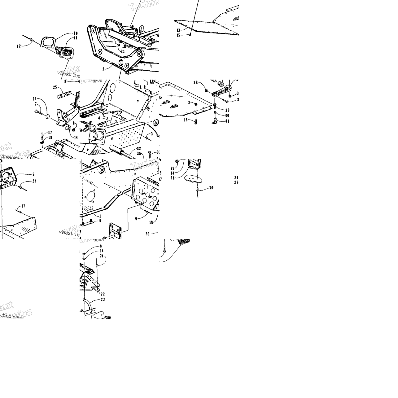 Front Frame And Footrest Assembly