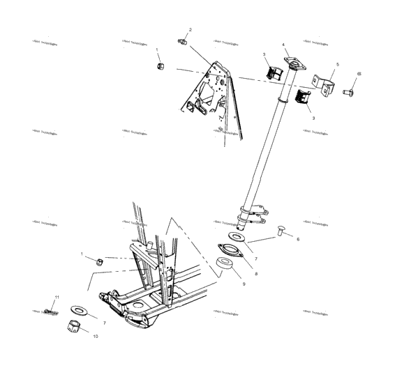 Steering Post A02cd32aa/Ab/Ac/Fb