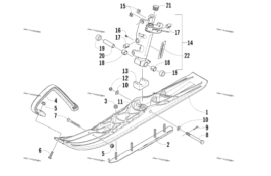 Ski And Spindle Assembly