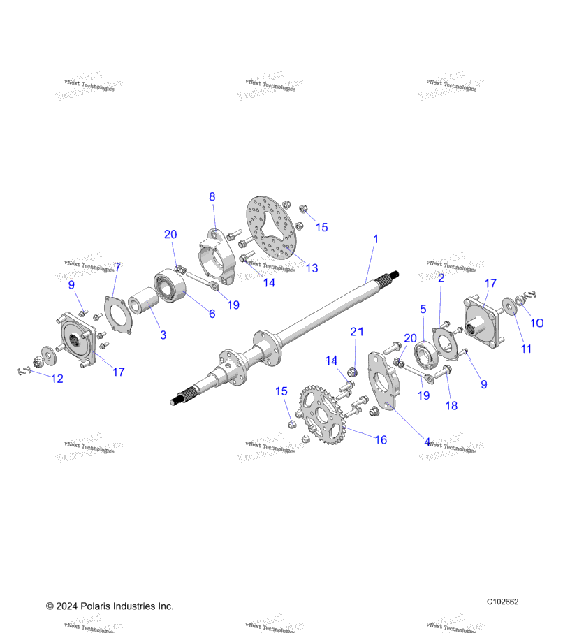 Suspension, Rear Axle,Bearing, Disc And Hub A22hbbo7b3/B7