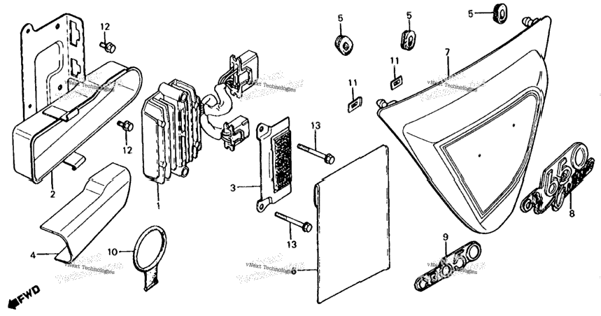 Left Side Cover + Rectifier