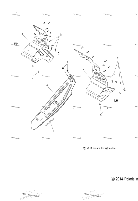 Chassis, Clutch Guard & Footrests