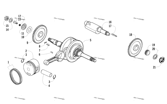Piston And Crankshaft Assembly