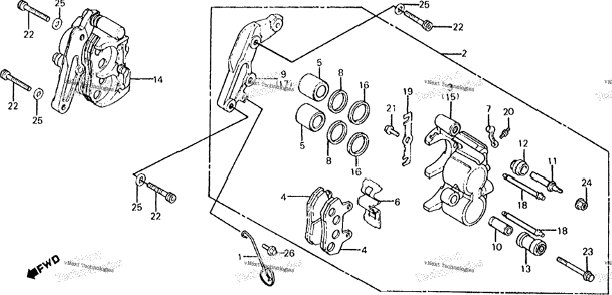 Front Brake Caliper