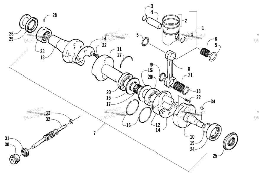 Piston And Crankshaft
