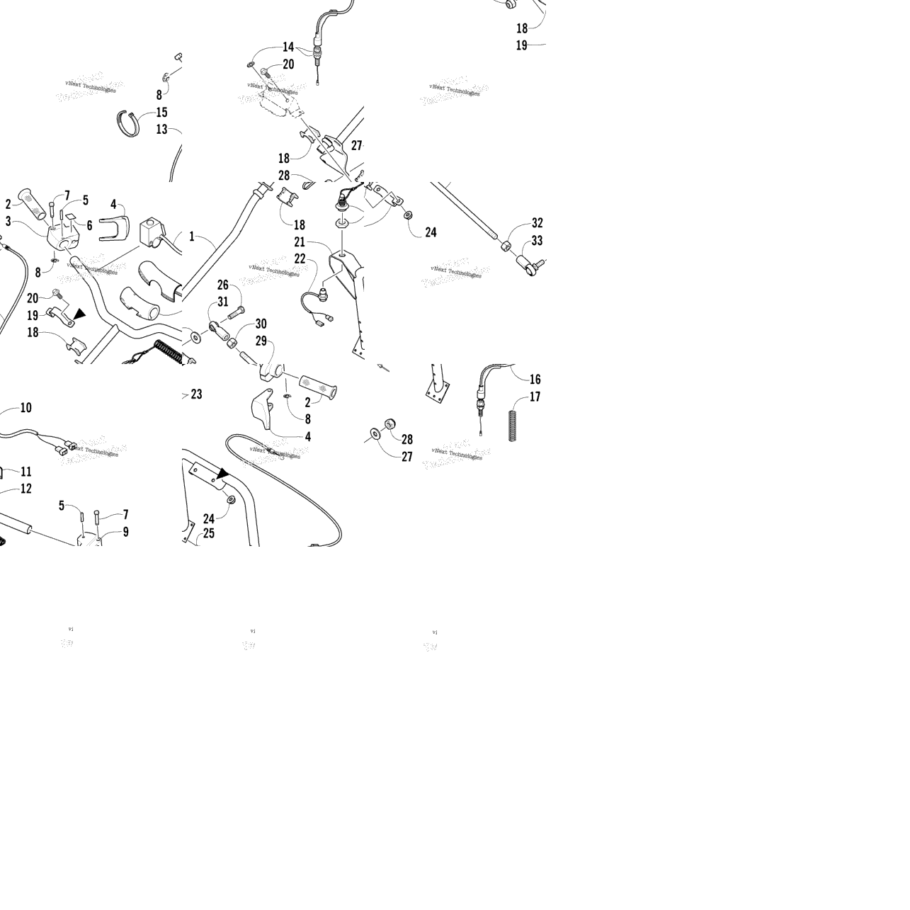 Steering Post And Tie Rod Assembly