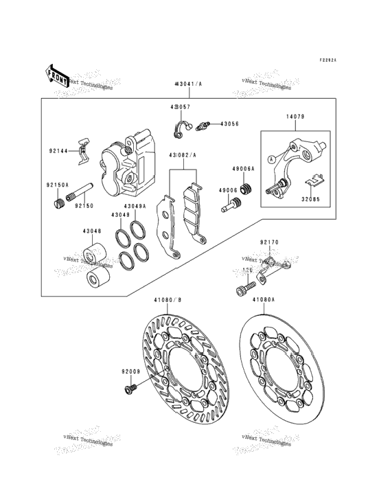 Front Brake (Kx500-E6/E7/E8)