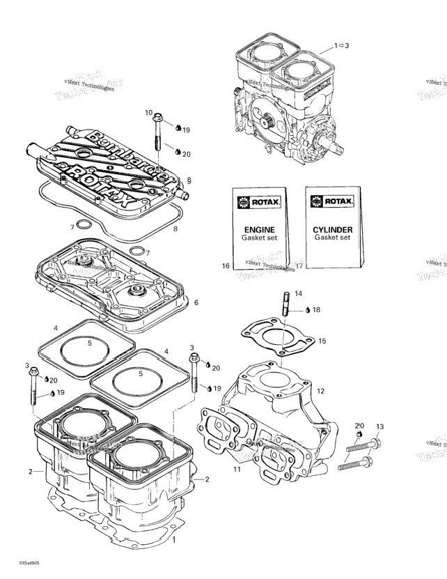 Cylinder, Exhaust Manifold