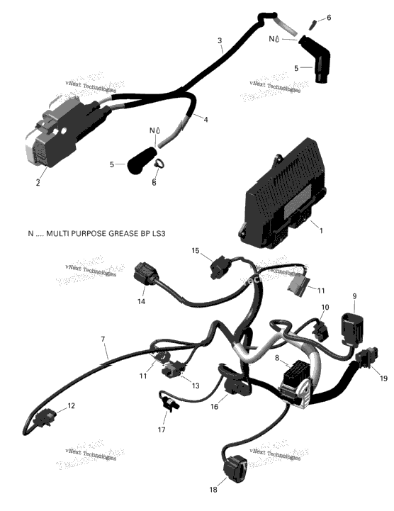 Engine Harness And Electronic Module - V5 Pro Nordic