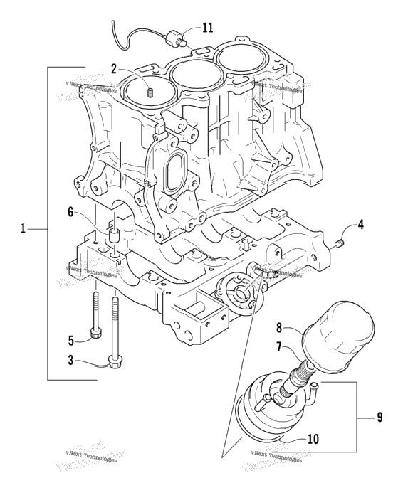 Cylinder Block/Base Assembly