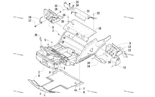 Front Frame And Footrest Assembly