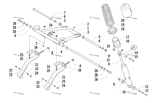 Rear Suspension Front Arm Assembly
