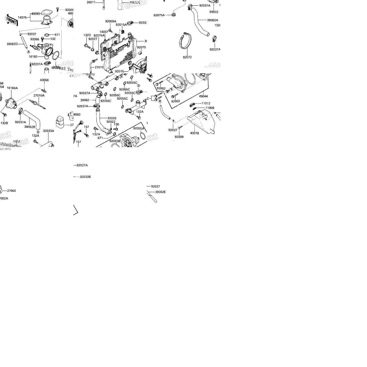 Radiator/Fan/Water Pump (-E/No. 003101)