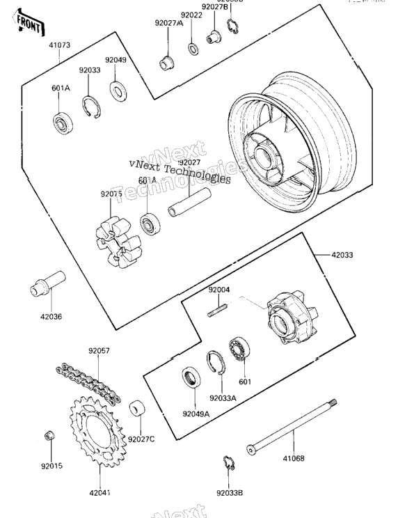 Rear Wheel/Hub/Chain