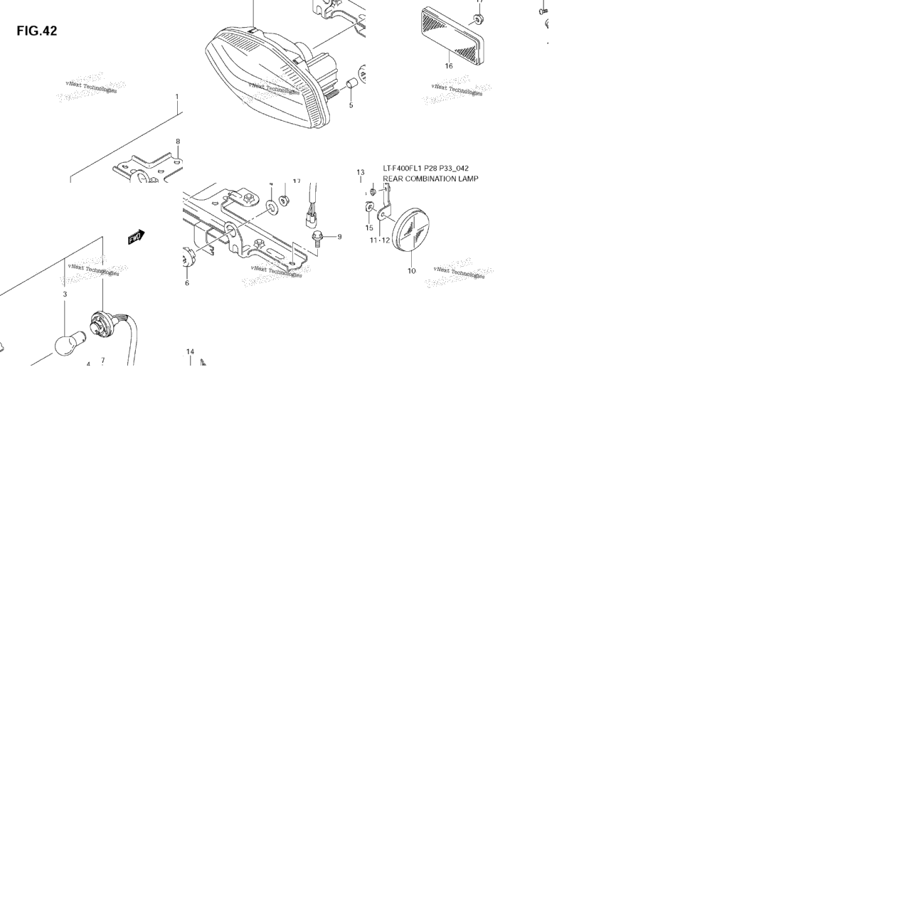Rear Combination Lamp (Lt-F400fl1 E28)