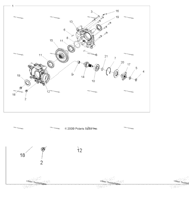 Drive Train, Rear Gearcase Internals