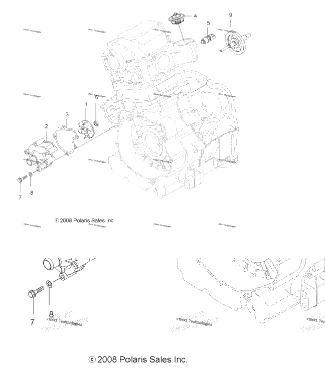 Engine, Cooling System & Water Pump