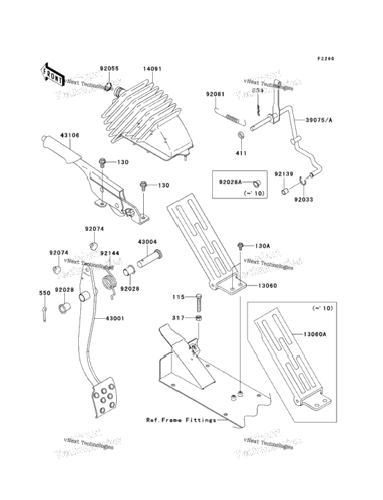 Brake Pedal/Throttle Lever