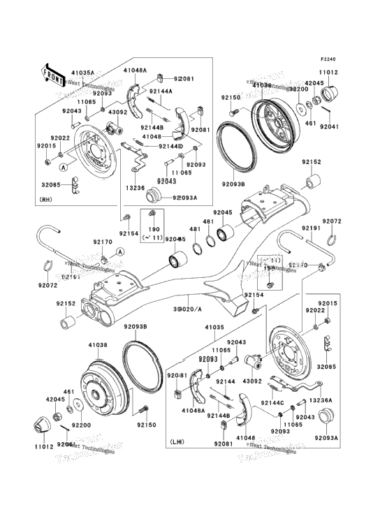 Rear Hubs/Brakes